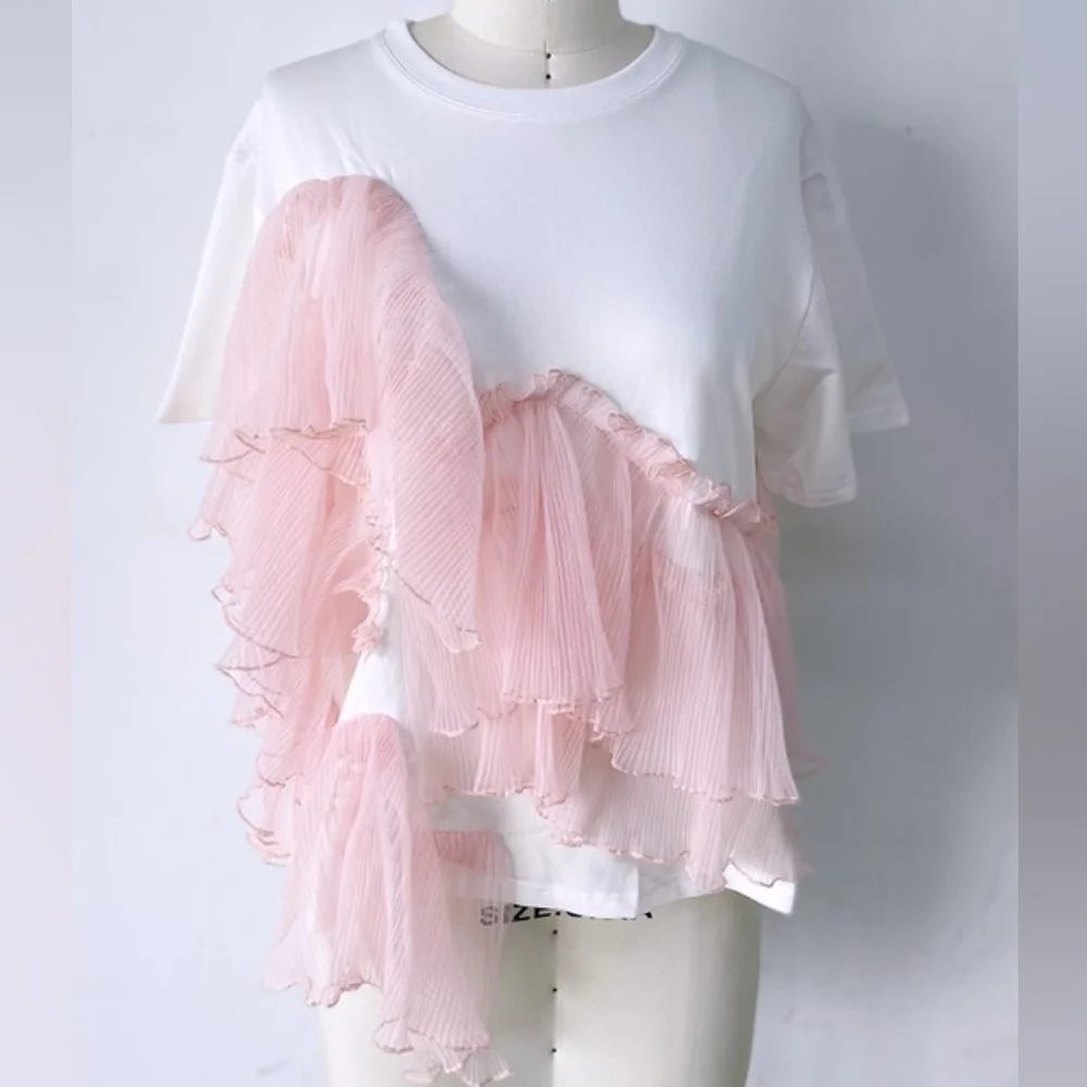 Layered Ruffle Tee - Picture 1 of 3